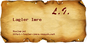 Lagler Imre névjegykártya